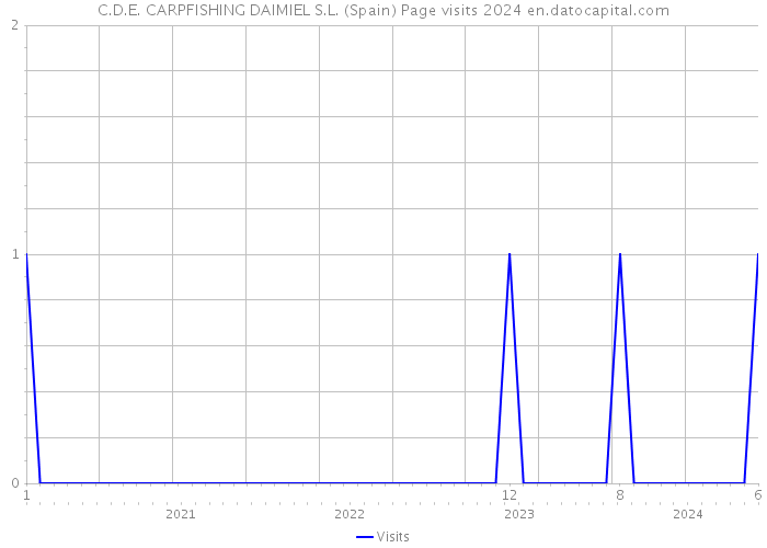 C.D.E. CARPFISHING DAIMIEL S.L. (Spain) Page visits 2024 