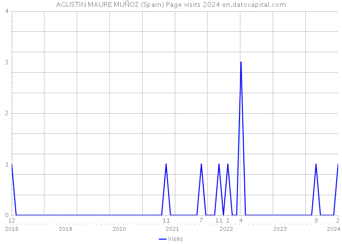 AGUSTIN MAURE MUÑOZ (Spain) Page visits 2024 