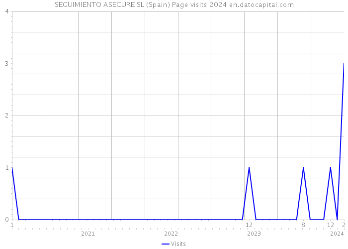SEGUIMIENTO ASECURE SL (Spain) Page visits 2024 