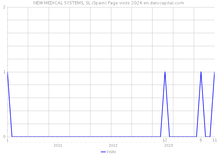 NEW MEDICAL SYSTEMS, SL (Spain) Page visits 2024 