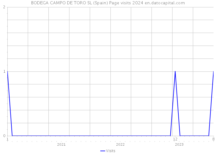 BODEGA CAMPO DE TORO SL (Spain) Page visits 2024 