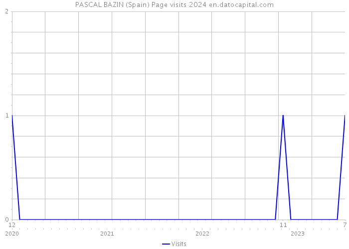 PASCAL BAZIN (Spain) Page visits 2024 