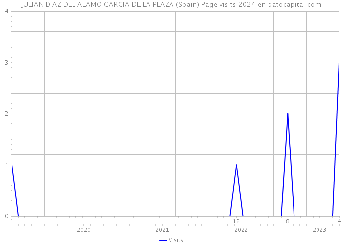 JULIAN DIAZ DEL ALAMO GARCIA DE LA PLAZA (Spain) Page visits 2024 