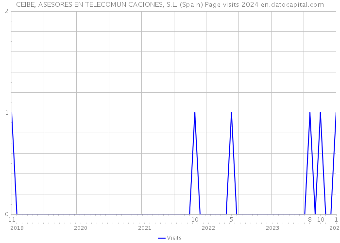 CEIBE, ASESORES EN TELECOMUNICACIONES, S.L. (Spain) Page visits 2024 