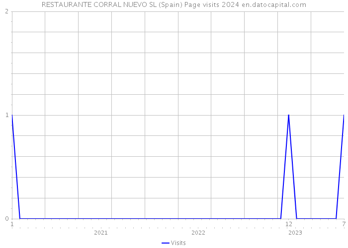 RESTAURANTE CORRAL NUEVO SL (Spain) Page visits 2024 