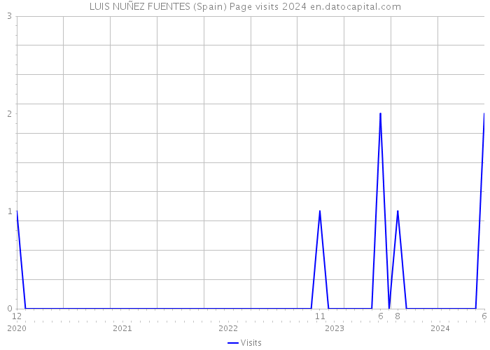 LUIS NUÑEZ FUENTES (Spain) Page visits 2024 