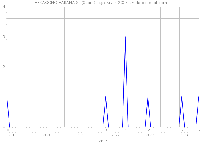 HEXAGONO HABANA SL (Spain) Page visits 2024 