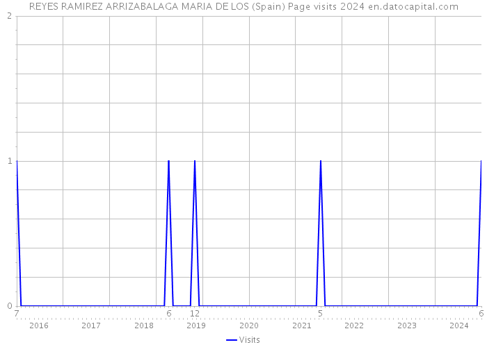 REYES RAMIREZ ARRIZABALAGA MARIA DE LOS (Spain) Page visits 2024 