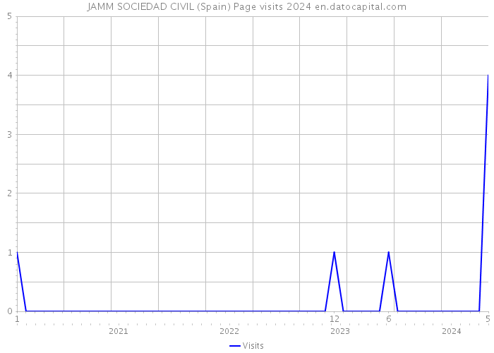 JAMM SOCIEDAD CIVIL (Spain) Page visits 2024 