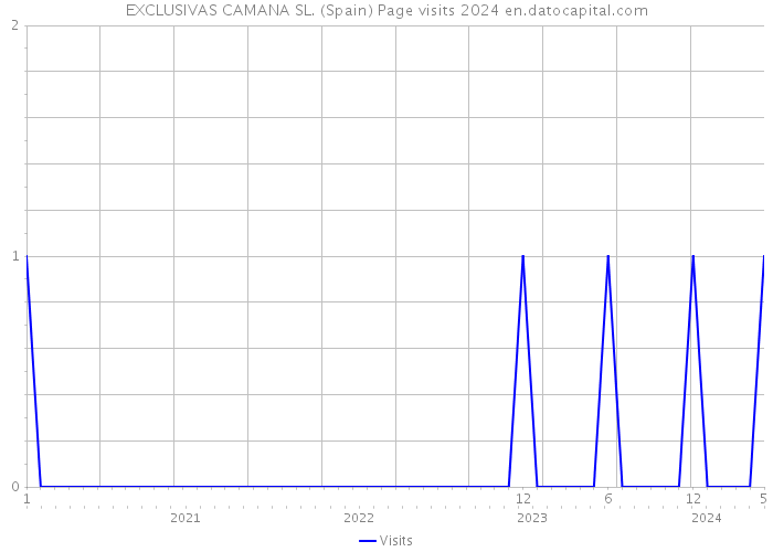 EXCLUSIVAS CAMANA SL. (Spain) Page visits 2024 