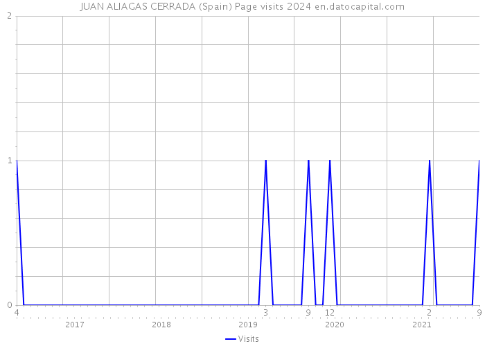 JUAN ALIAGAS CERRADA (Spain) Page visits 2024 