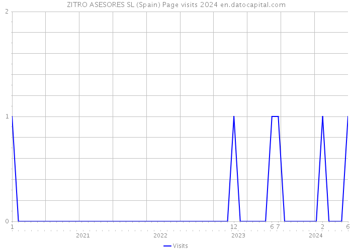 ZITRO ASESORES SL (Spain) Page visits 2024 