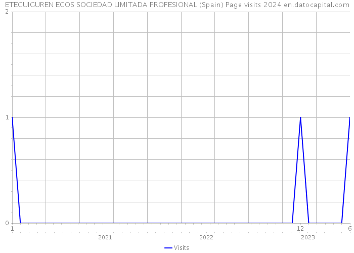 ETEGUIGUREN ECOS SOCIEDAD LIMITADA PROFESIONAL (Spain) Page visits 2024 