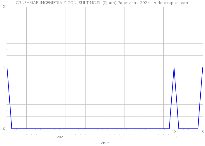 GRUSAMAR INGENIERIA Y CON-SULTING SL (Spain) Page visits 2024 