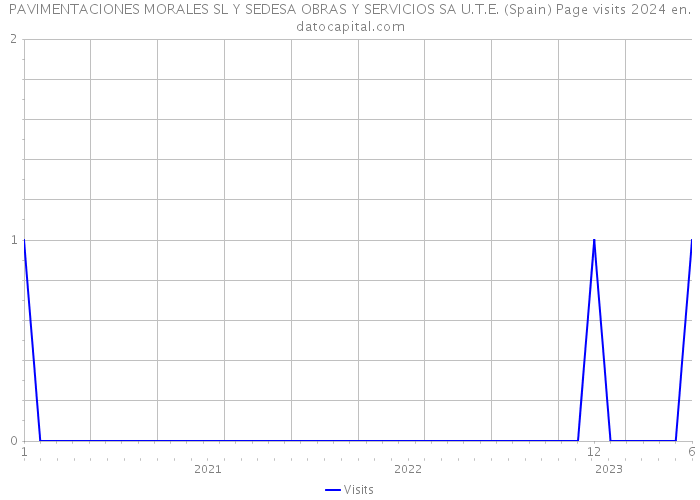 PAVIMENTACIONES MORALES SL Y SEDESA OBRAS Y SERVICIOS SA U.T.E. (Spain) Page visits 2024 