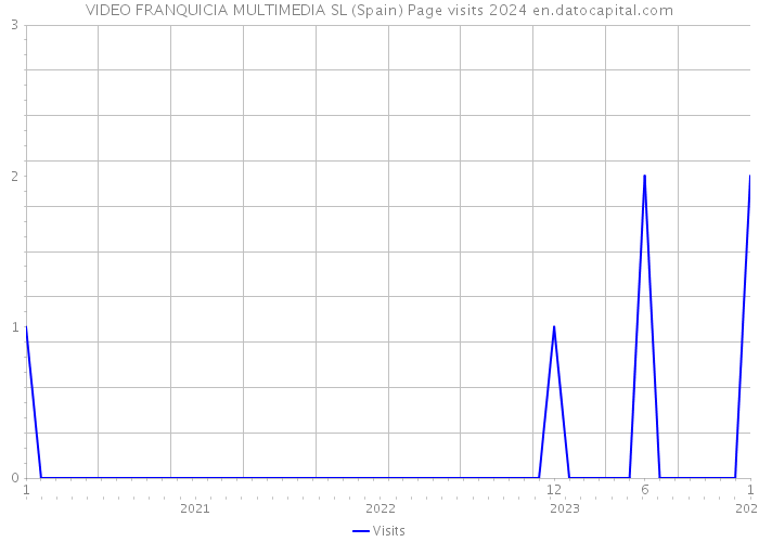 VIDEO FRANQUICIA MULTIMEDIA SL (Spain) Page visits 2024 