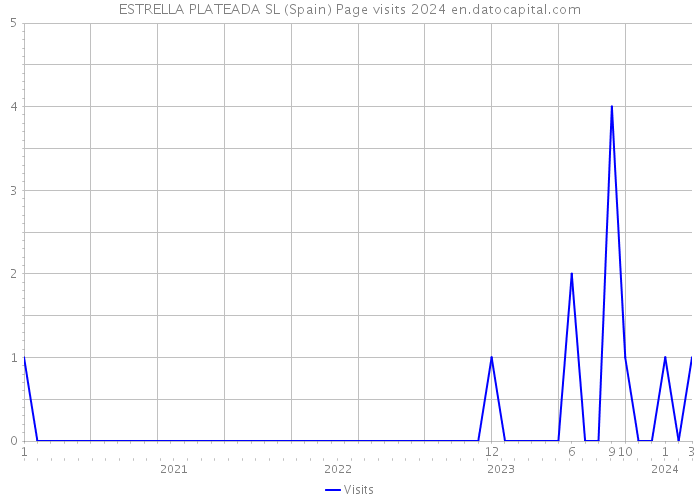 ESTRELLA PLATEADA SL (Spain) Page visits 2024 