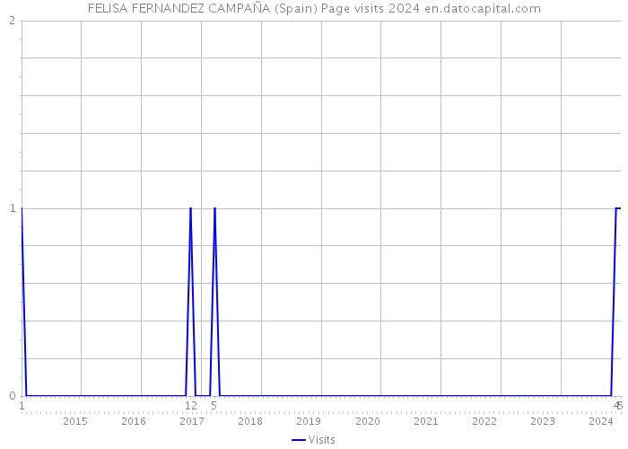FELISA FERNANDEZ CAMPAÑA (Spain) Page visits 2024 