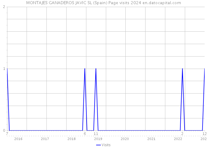 MONTAJES GANADEROS JAVIC SL (Spain) Page visits 2024 