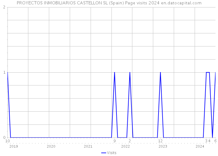 PROYECTOS INMOBILIARIOS CASTELLON SL (Spain) Page visits 2024 