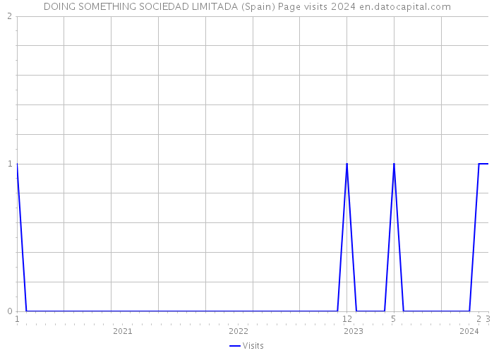 DOING SOMETHING SOCIEDAD LIMITADA (Spain) Page visits 2024 
