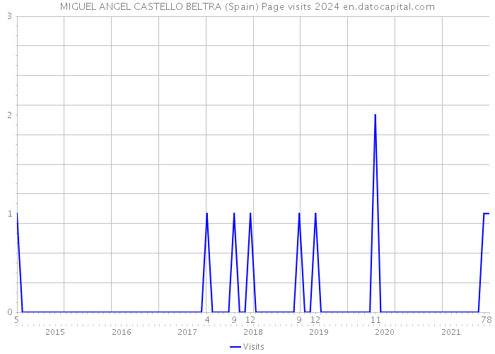 MIGUEL ANGEL CASTELLO BELTRA (Spain) Page visits 2024 