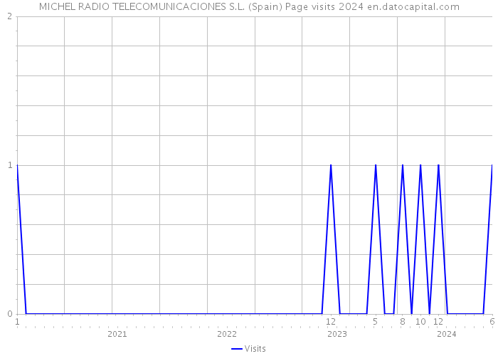 MICHEL RADIO TELECOMUNICACIONES S.L. (Spain) Page visits 2024 