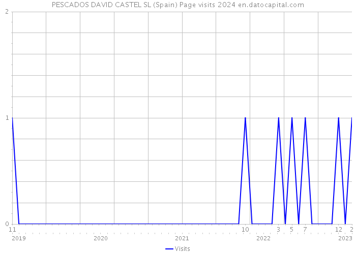 PESCADOS DAVID CASTEL SL (Spain) Page visits 2024 