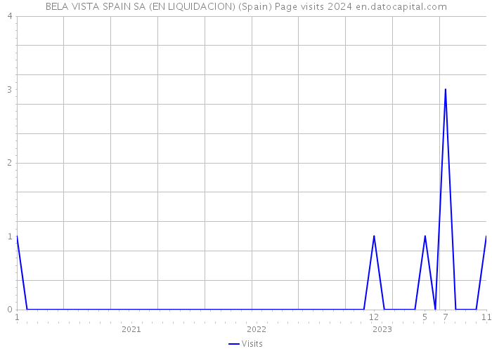 BELA VISTA SPAIN SA (EN LIQUIDACION) (Spain) Page visits 2024 