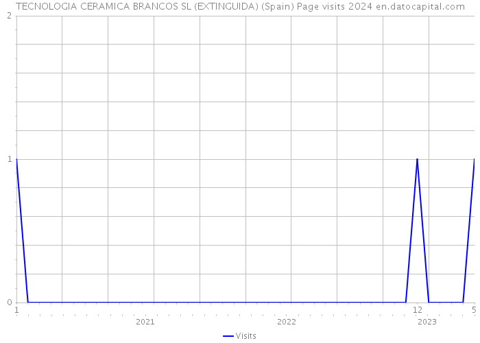 TECNOLOGIA CERAMICA BRANCOS SL (EXTINGUIDA) (Spain) Page visits 2024 