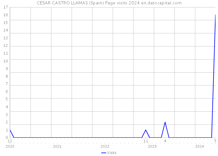 CESAR CASTRO LLAMAS (Spain) Page visits 2024 
