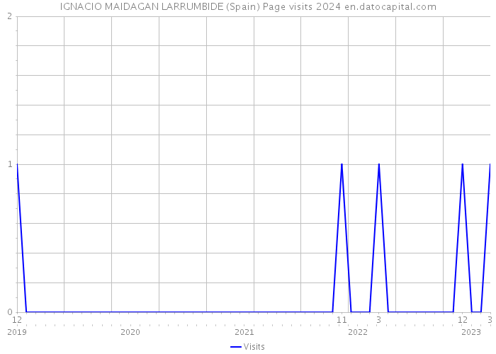 IGNACIO MAIDAGAN LARRUMBIDE (Spain) Page visits 2024 