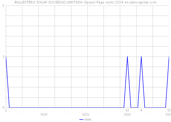 BALLESTERO SOLAR SOCIEDAD LIMITADA (Spain) Page visits 2024 