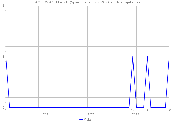 RECAMBIOS AYUELA S.L. (Spain) Page visits 2024 