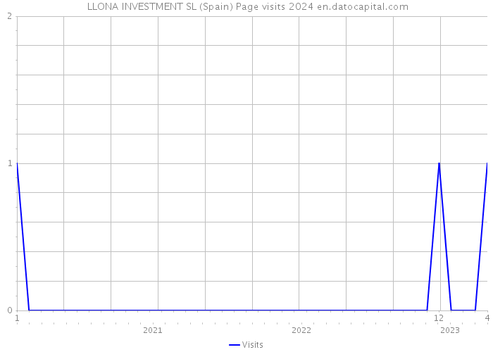  LLONA INVESTMENT SL (Spain) Page visits 2024 
