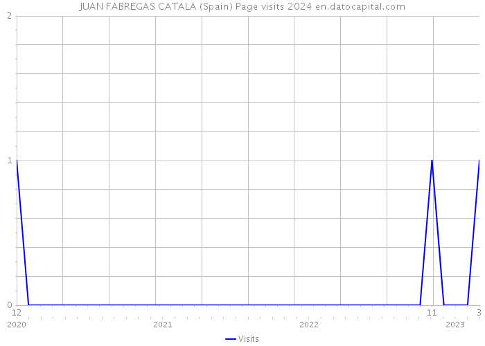 JUAN FABREGAS CATALA (Spain) Page visits 2024 
