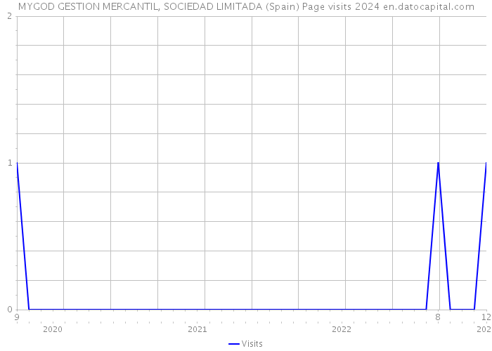 MYGOD GESTION MERCANTIL, SOCIEDAD LIMITADA (Spain) Page visits 2024 