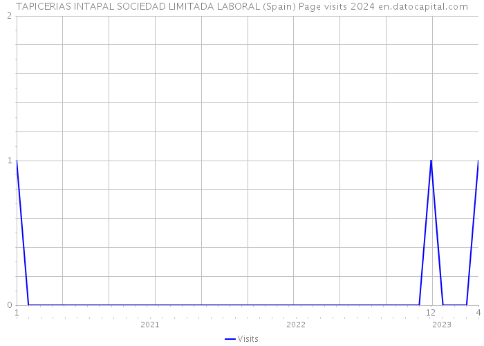 TAPICERIAS INTAPAL SOCIEDAD LIMITADA LABORAL (Spain) Page visits 2024 