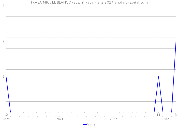 TRABA MIGUEL BLANCO (Spain) Page visits 2024 