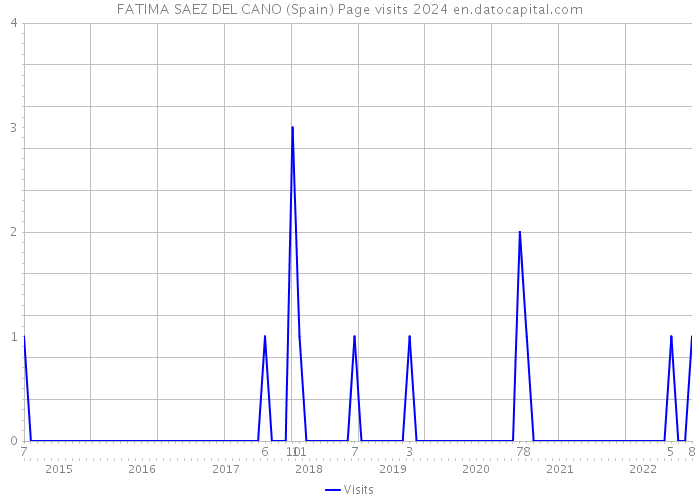 FATIMA SAEZ DEL CANO (Spain) Page visits 2024 
