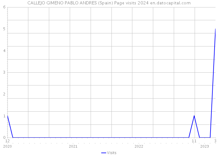 CALLEJO GIMENO PABLO ANDRES (Spain) Page visits 2024 