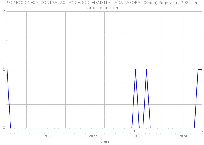 PROMOCIONES Y CONTRATAS PANGE, SOCIEDAD LIMITADA LABORAL (Spain) Page visits 2024 