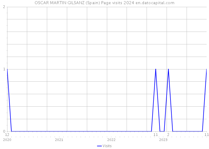 OSCAR MARTIN GILSANZ (Spain) Page visits 2024 