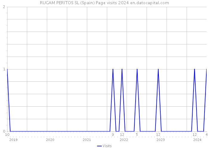 RUGAM PERITOS SL (Spain) Page visits 2024 