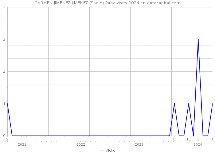 CARMEN JIMENEZ JIMENEZ (Spain) Page visits 2024 