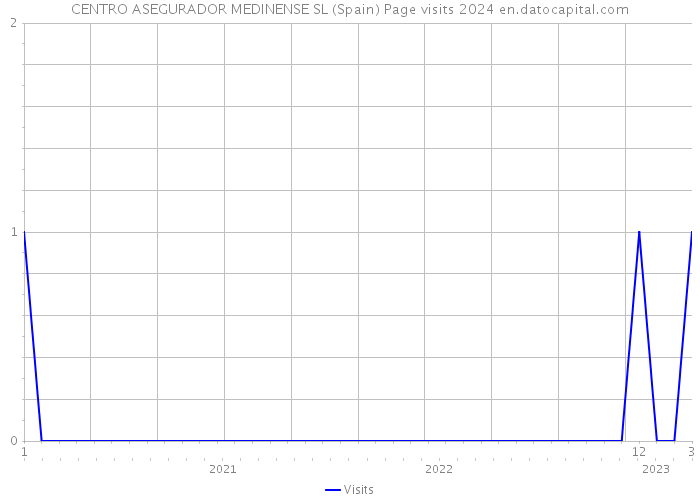 CENTRO ASEGURADOR MEDINENSE SL (Spain) Page visits 2024 