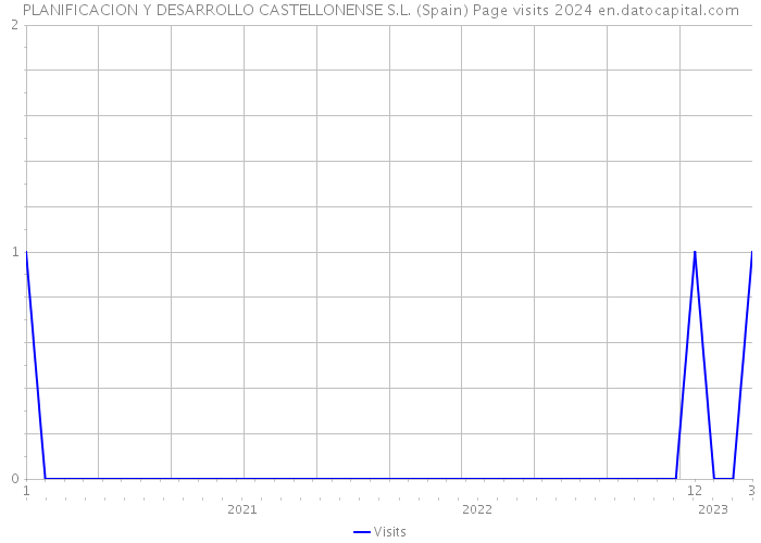 PLANIFICACION Y DESARROLLO CASTELLONENSE S.L. (Spain) Page visits 2024 