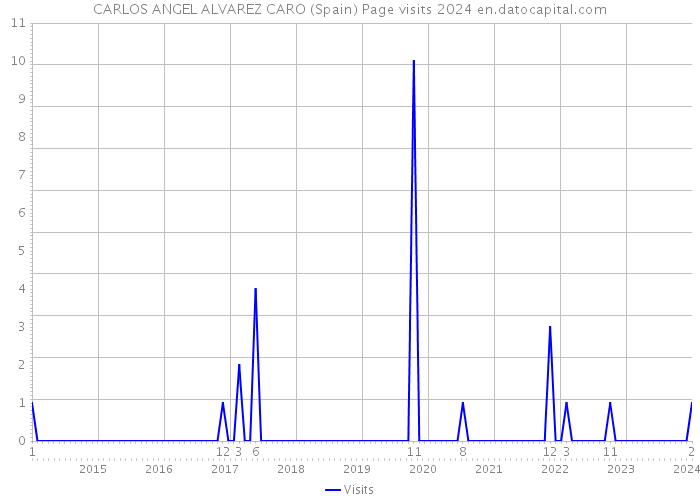 CARLOS ANGEL ALVAREZ CARO (Spain) Page visits 2024 