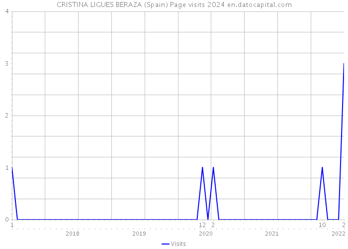 CRISTINA LIGUES BERAZA (Spain) Page visits 2024 
