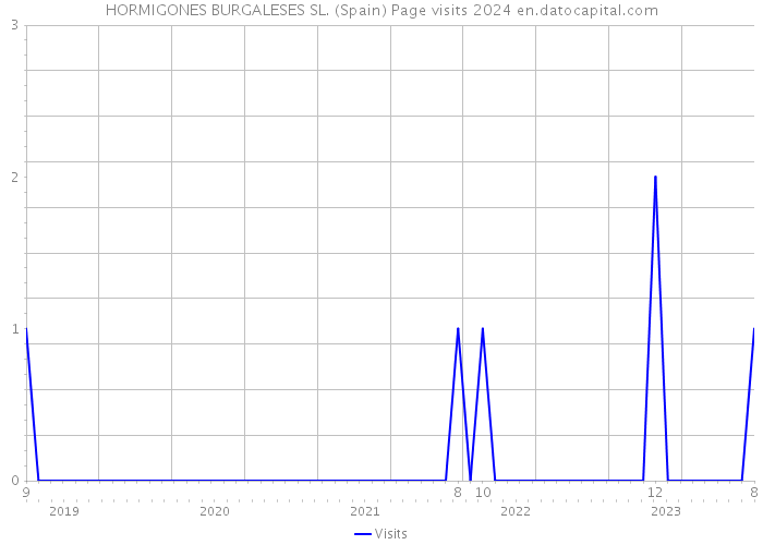 HORMIGONES BURGALESES SL. (Spain) Page visits 2024 